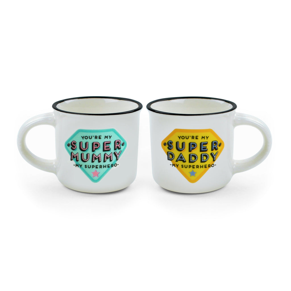 Conjunto 2 Chávenas - Super Mummy & Super Daddy