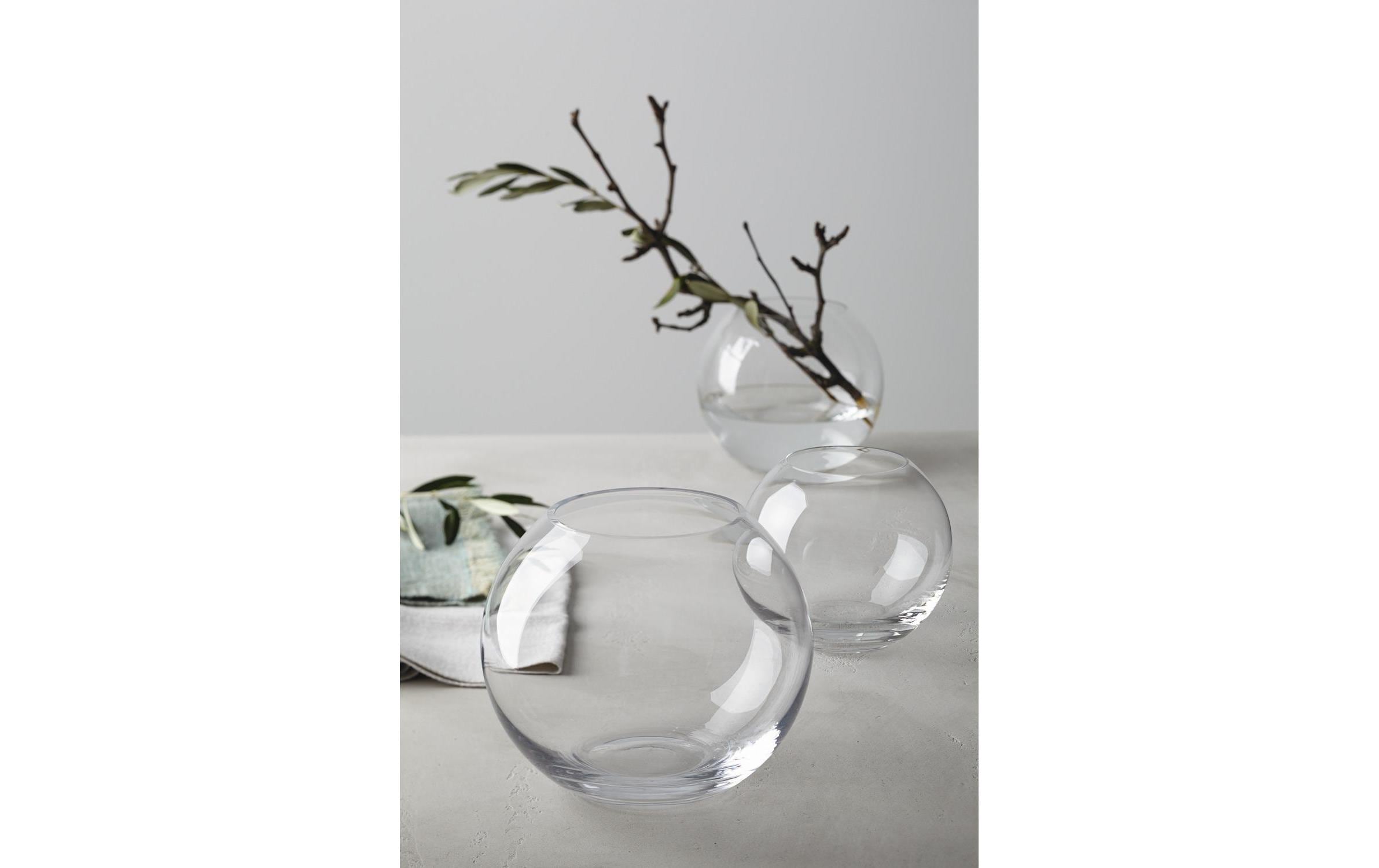 Vase Boccia 20 cm TransparentKugel-Vase aus Glas, Transparent