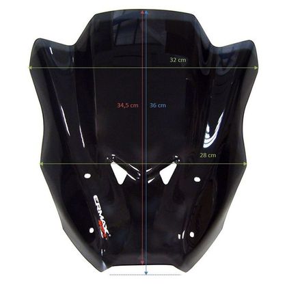Saute vent Ermax (36 cm) - Noir