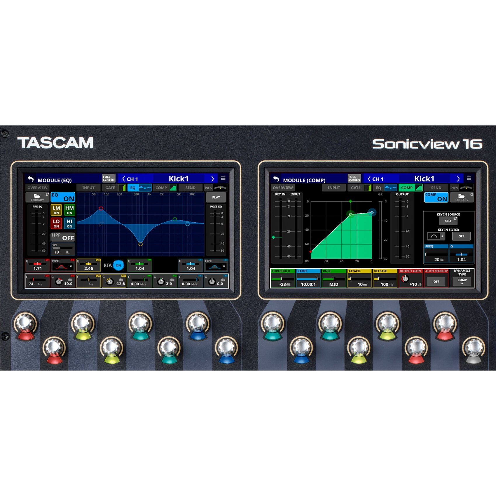 Tascam Sonicview 16 interactief digitaal mengpaneel