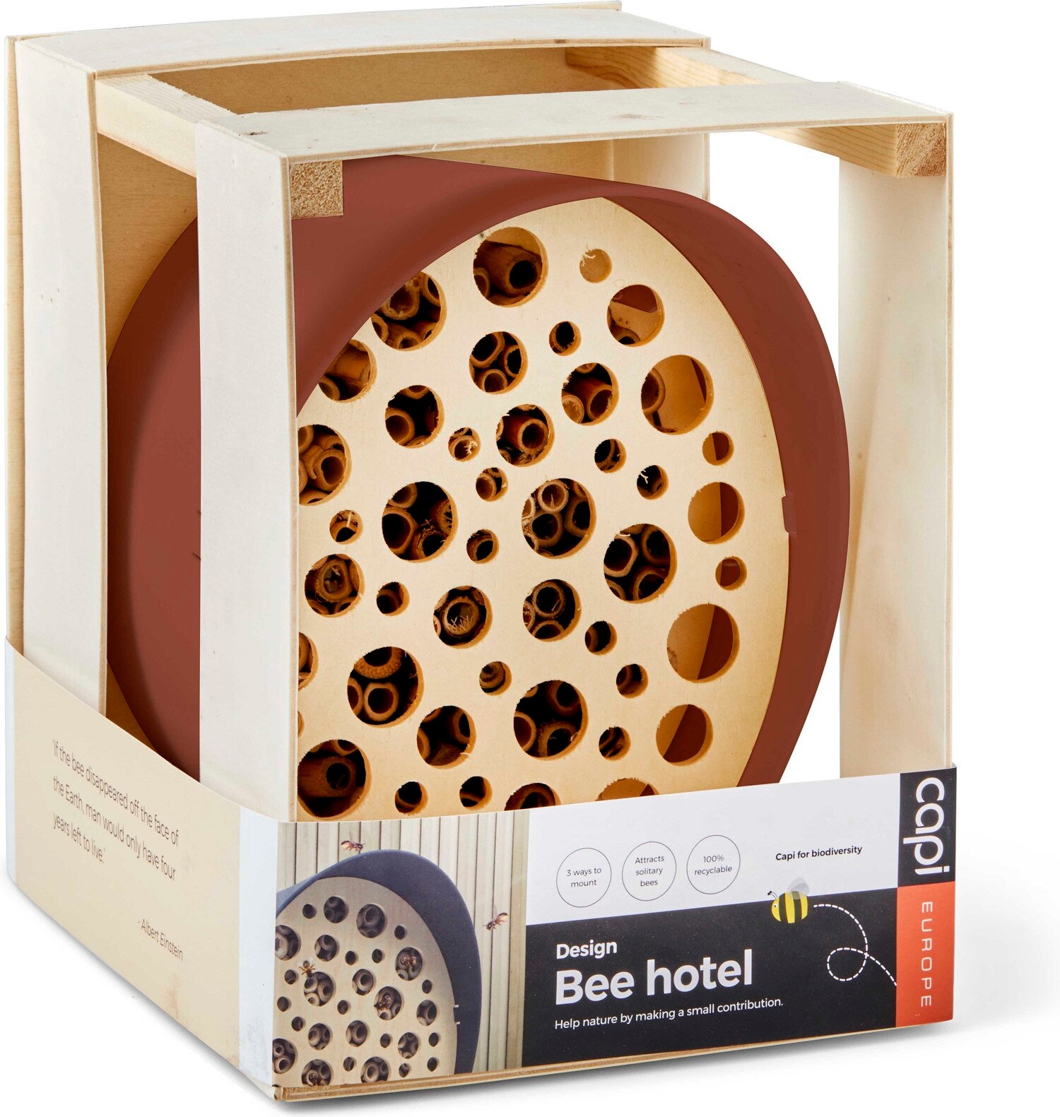 Capi Europe bijenhotel bruin 24 x 19 x 23 cm