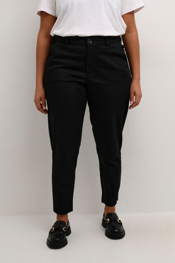Kaffe Curve KCleana Chino 7/8 Pants Black deep