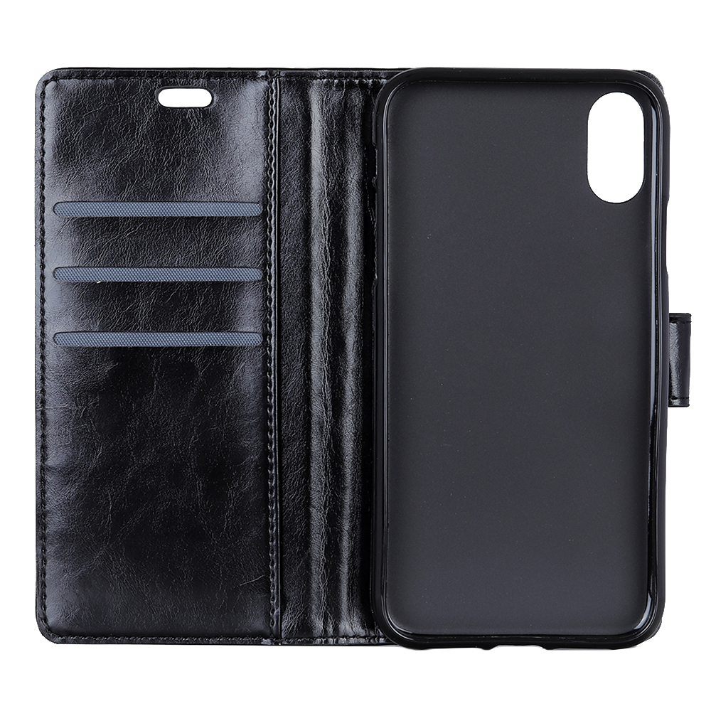 Lederetui für iPhone XR schwarz