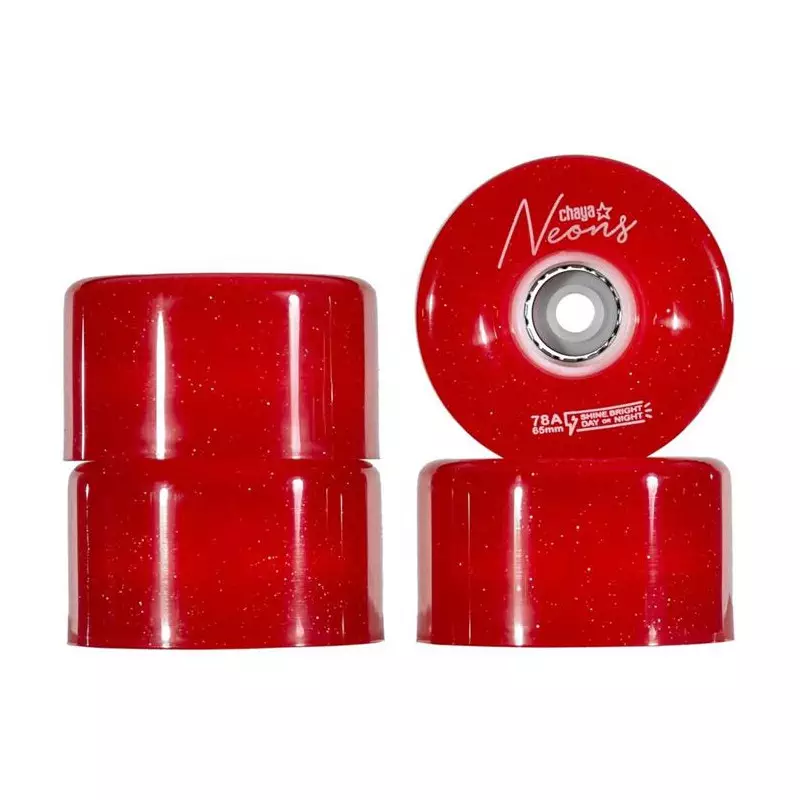 Roues roller CHAYA Neon LED Red