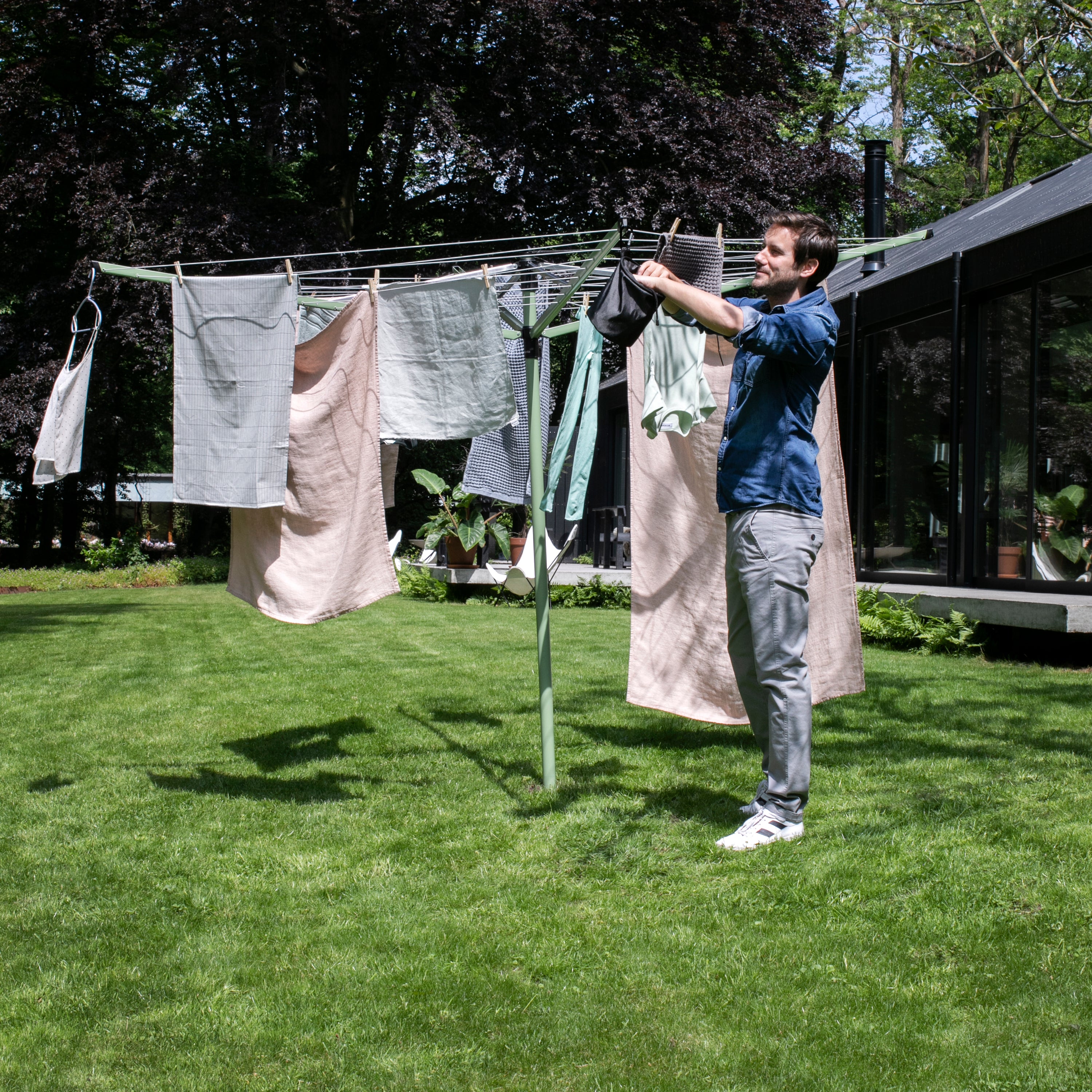 Brabantia Lift-O-Matic Droogmolen - Leaf Green