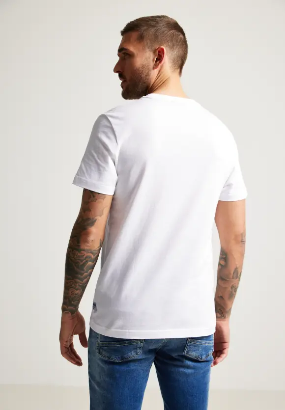 T-Shirt mit Wordingprint - White