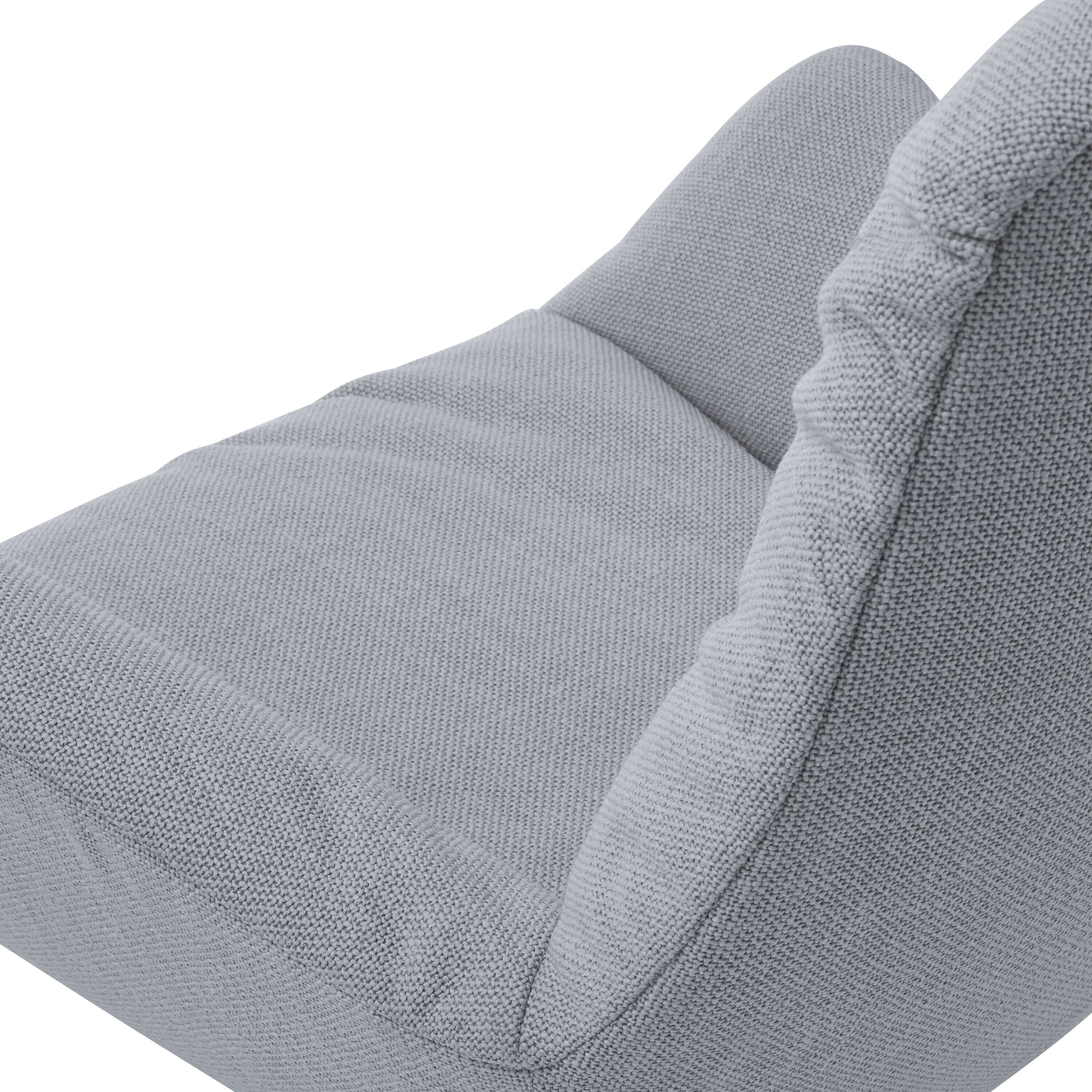 ANDRES Sessel - Hellgrau / B: 83.0 cm x T: 94.0 cm x H: 97.0 cm