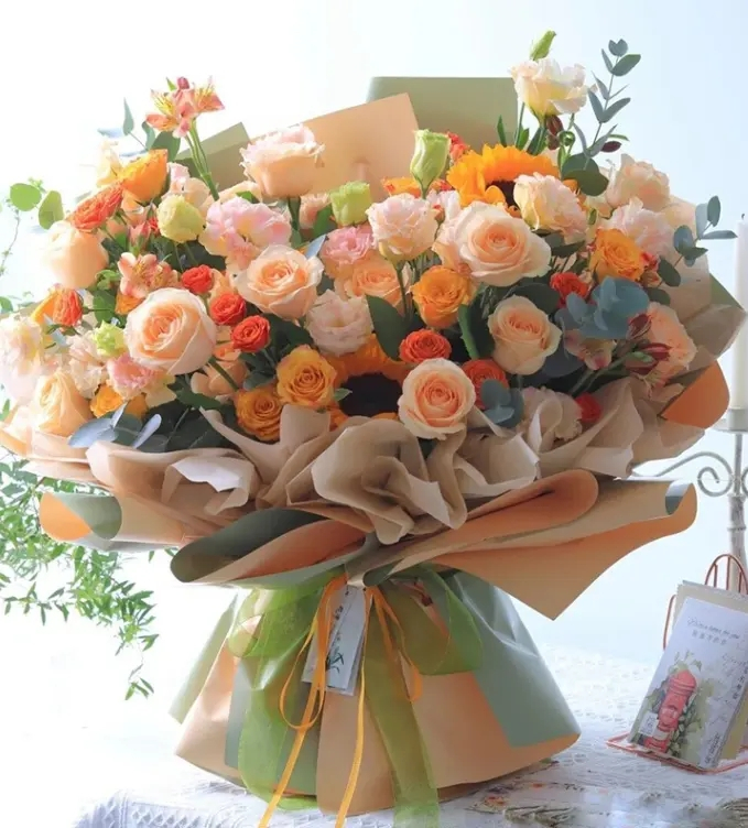 (58cmx7.3m) Blumenstrauss Papier Deko Geschenkpapier Verpackung Floristik Bouquet Papier - Weiss