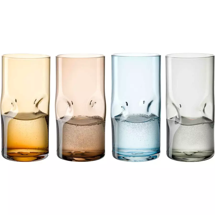 Leonardo Trinkgläser Vesuvio 330 ml 4er Set bunt