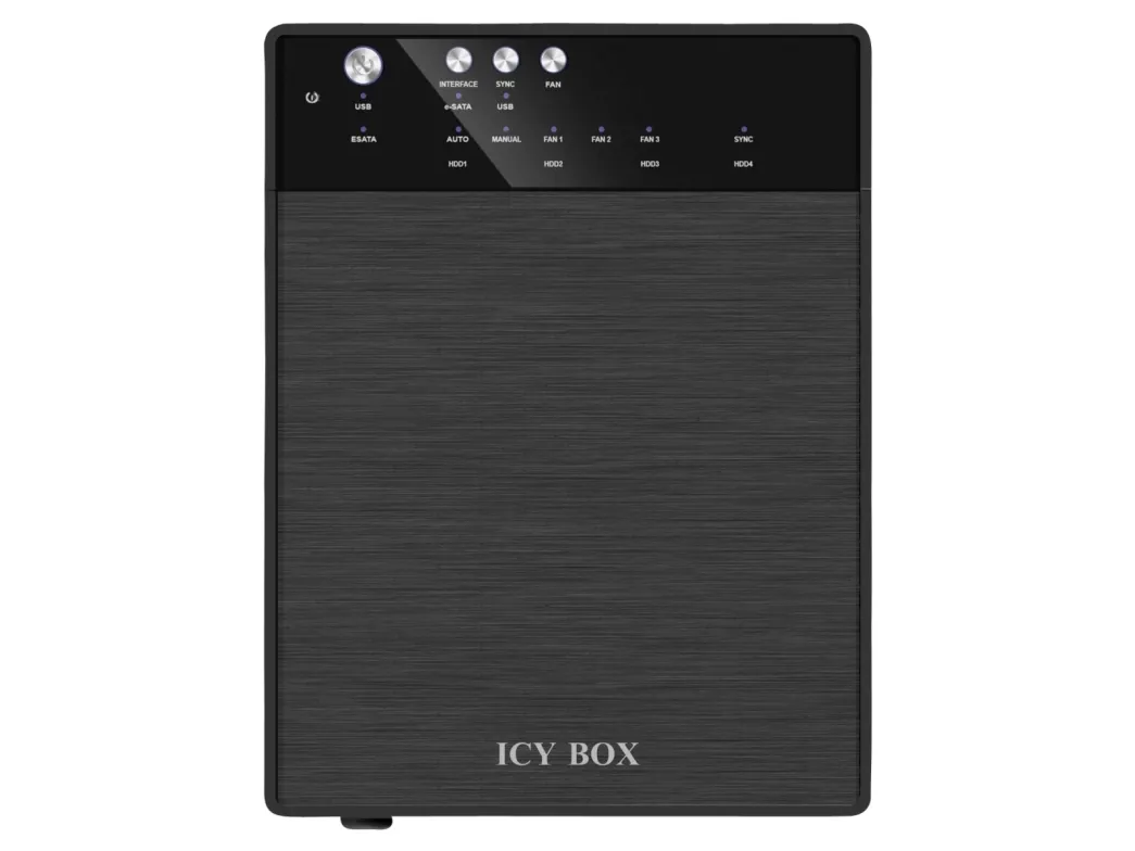 ICY BOX IB-3640SU3 - Harddisk-array - 4 bays (SATA-600) - HDD 0 - SATA 3Gb/s, USB 3.0 (ekstern)