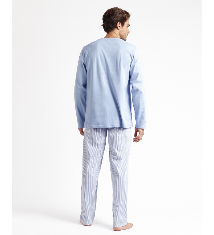 Pijama de manga comprida azul do Mickey Pequeno Sonhador da Disney