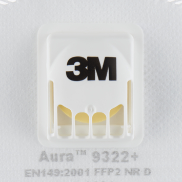 3M Aura stofmasker 9322 FFP2 met ventiel