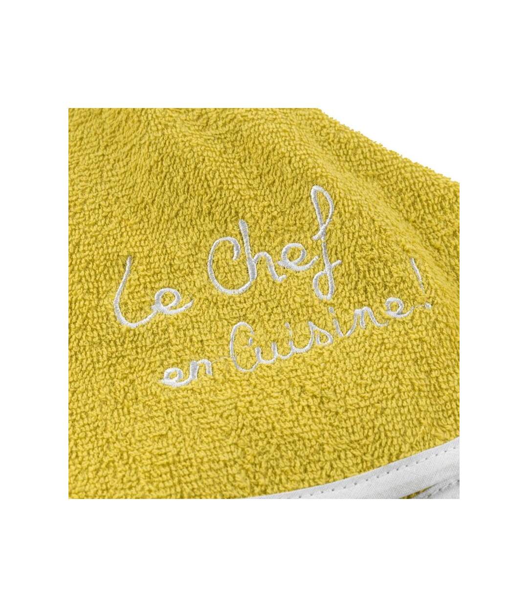 Essuie Main Rond Cuistot 60cm Jaune