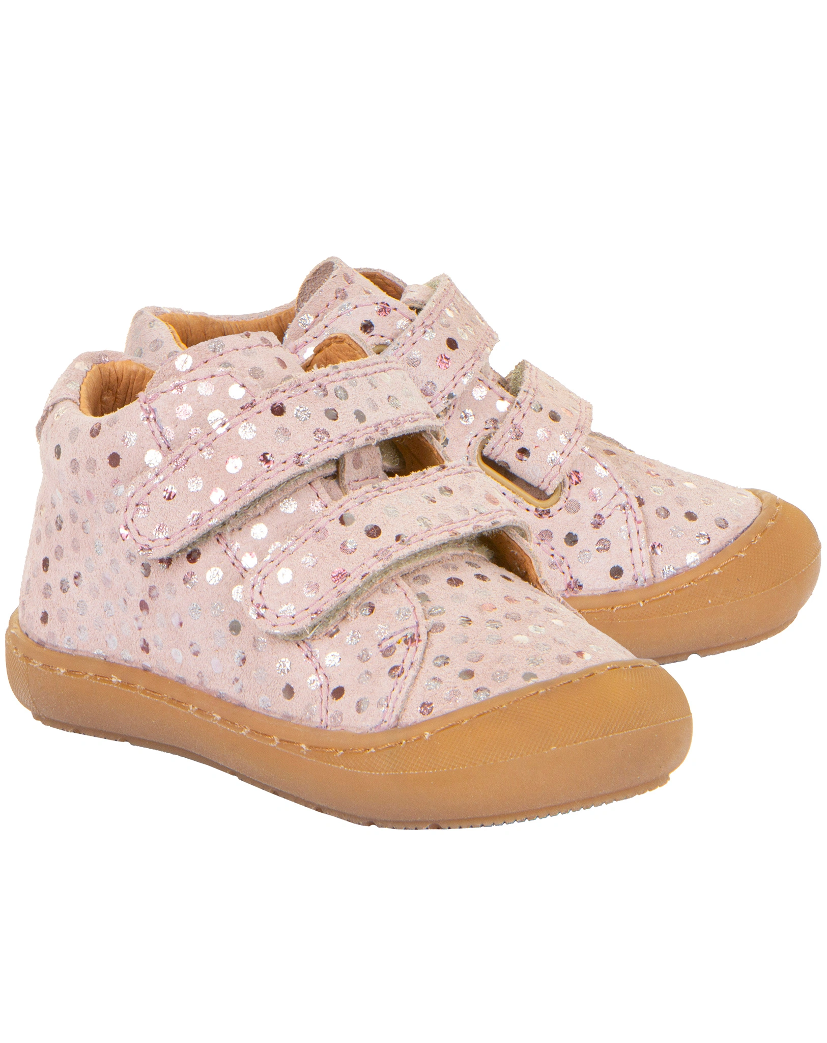 Lauflernschuhe OLLIE VELCRO DOTS in pink