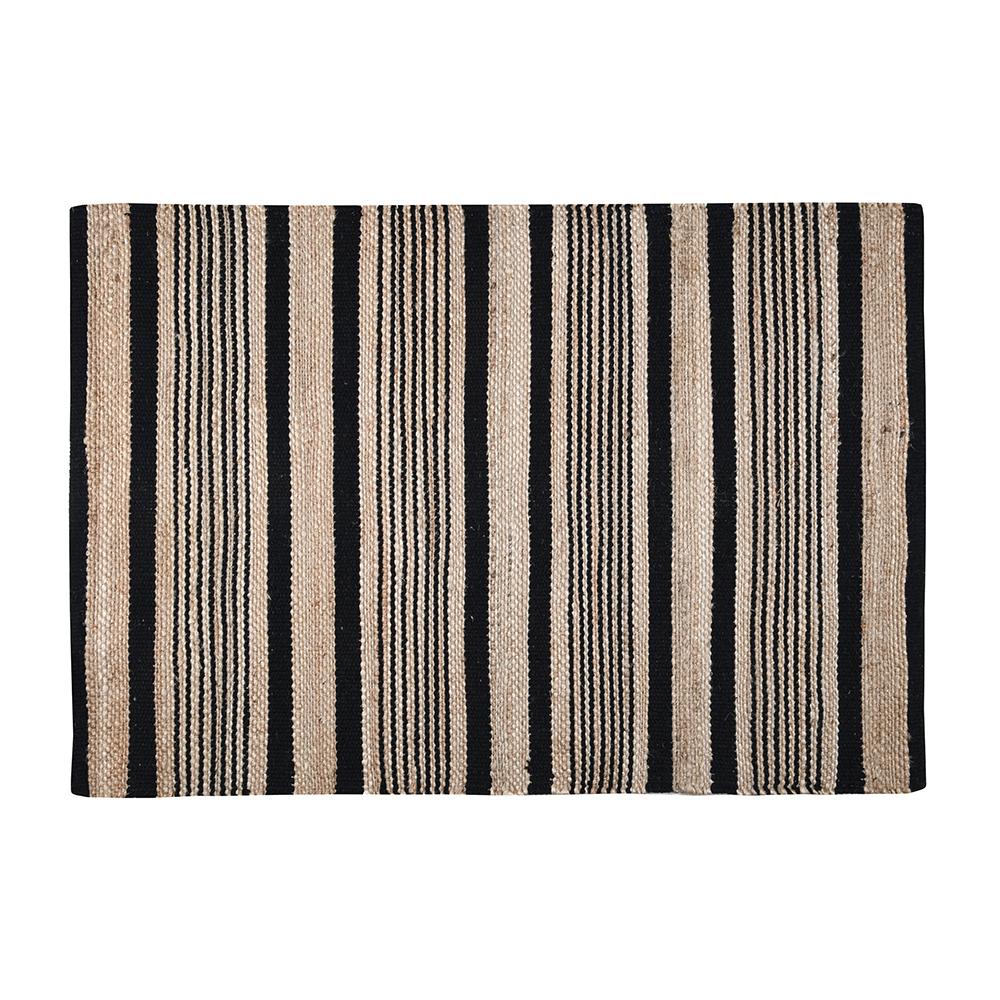 ALDABRA TAPIS 60X90CM NOIR JUTE