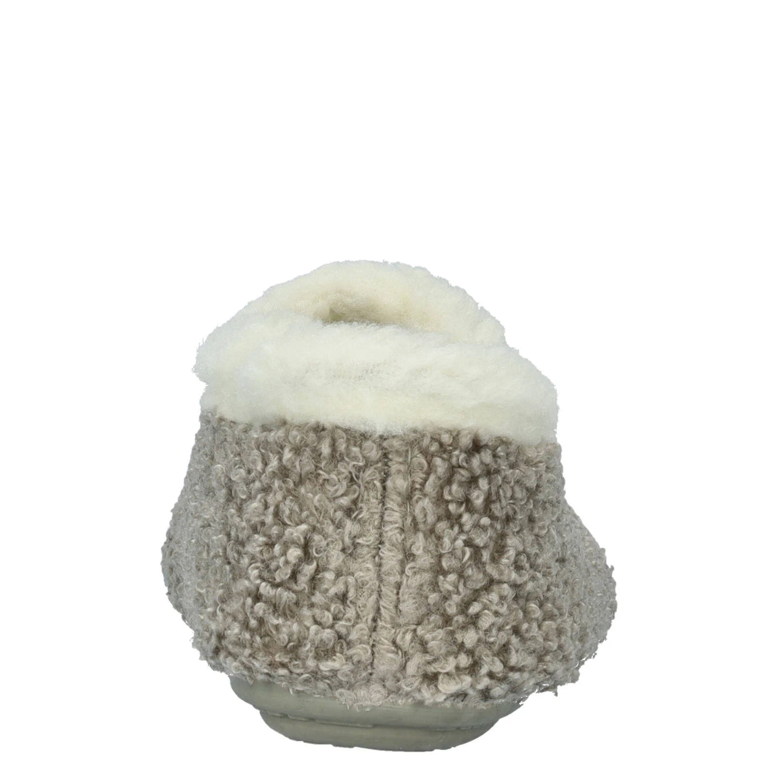 Nelson Home teddy pantoffels grijs