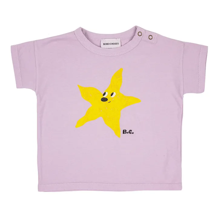 Bobo Choses T-Shirt Coton Bio Etoile | Lilas