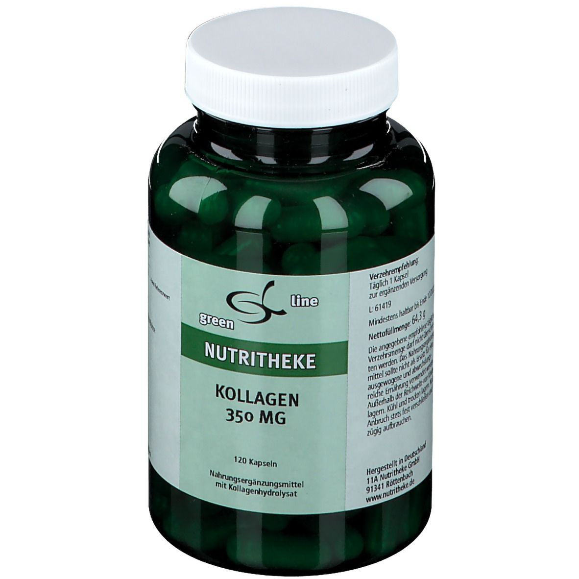 green line NUTRITHEKE Kollagen 350 mg