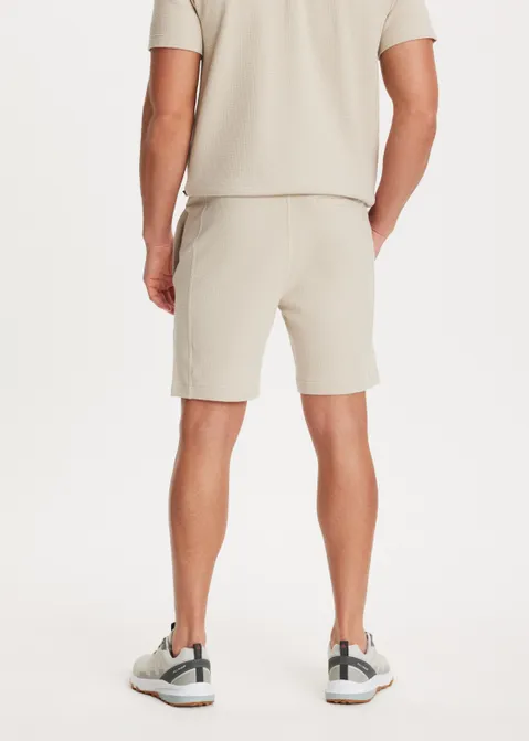 Waffle korte broek zand (ZND.L)
