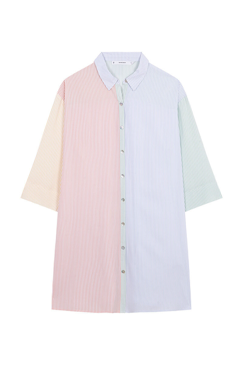 Camisola listrada multicolorida - estampa