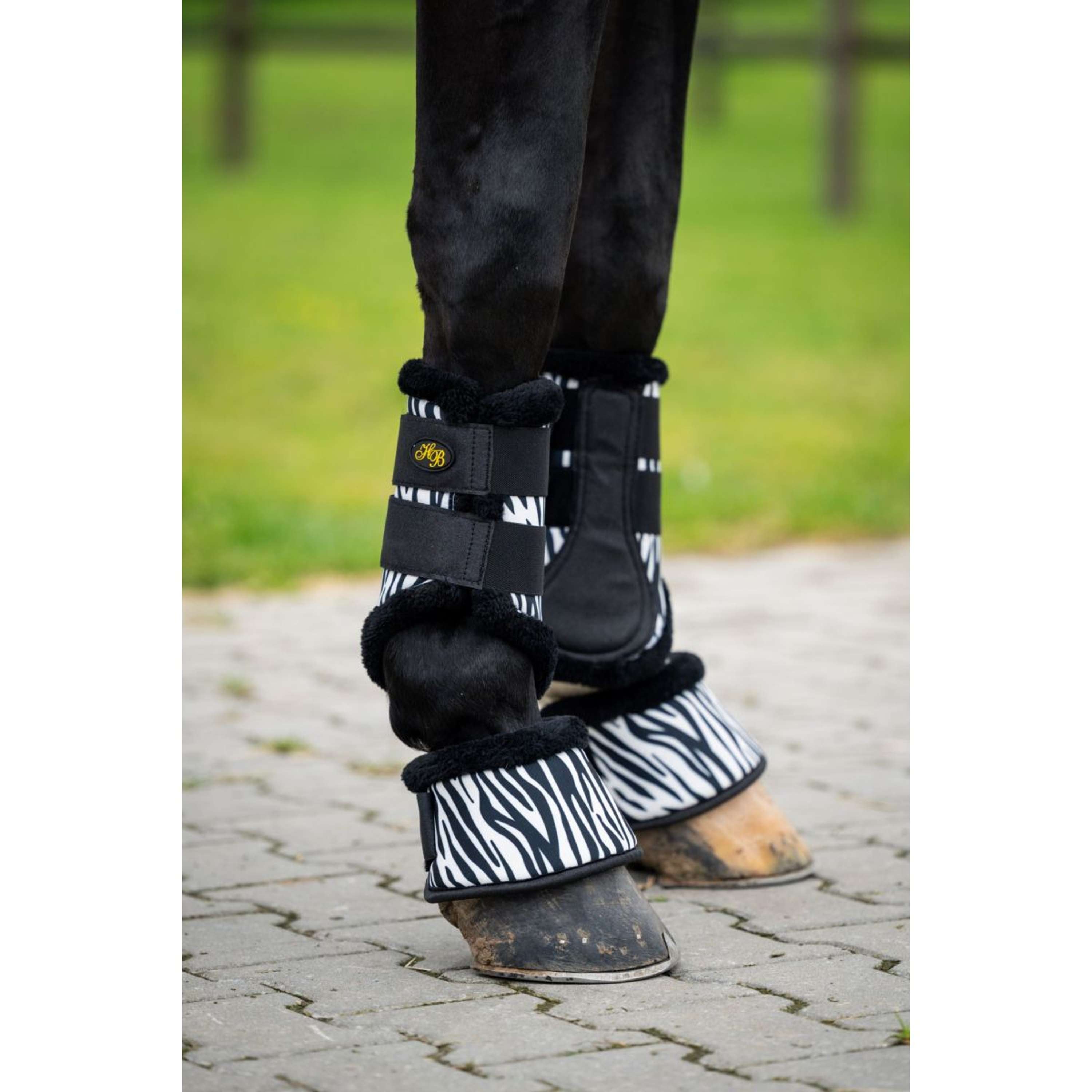 HB Dressage Boots Zebra Zwart/Wit