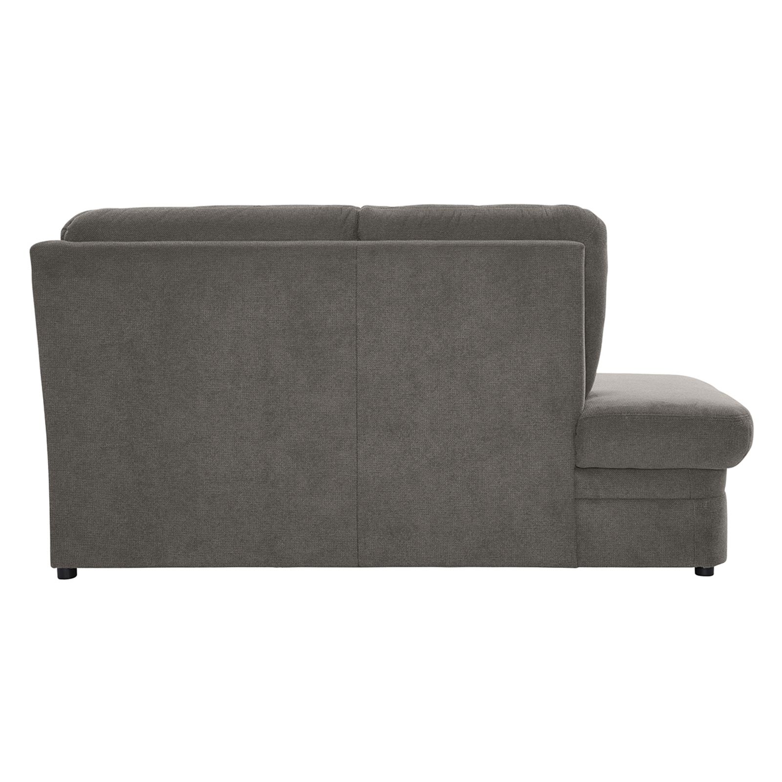 polsterpower Ecksofa - Belle grey - Basismodell - Ottomane links