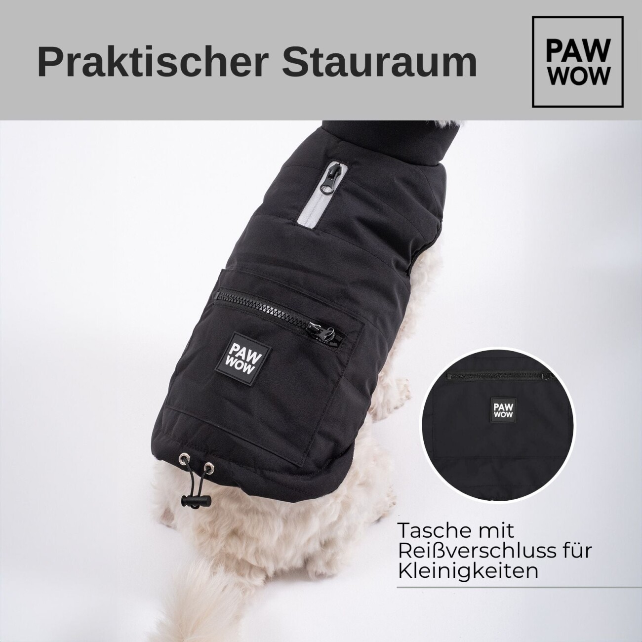 PAW WOW Hundejacke TONI Schwarz S