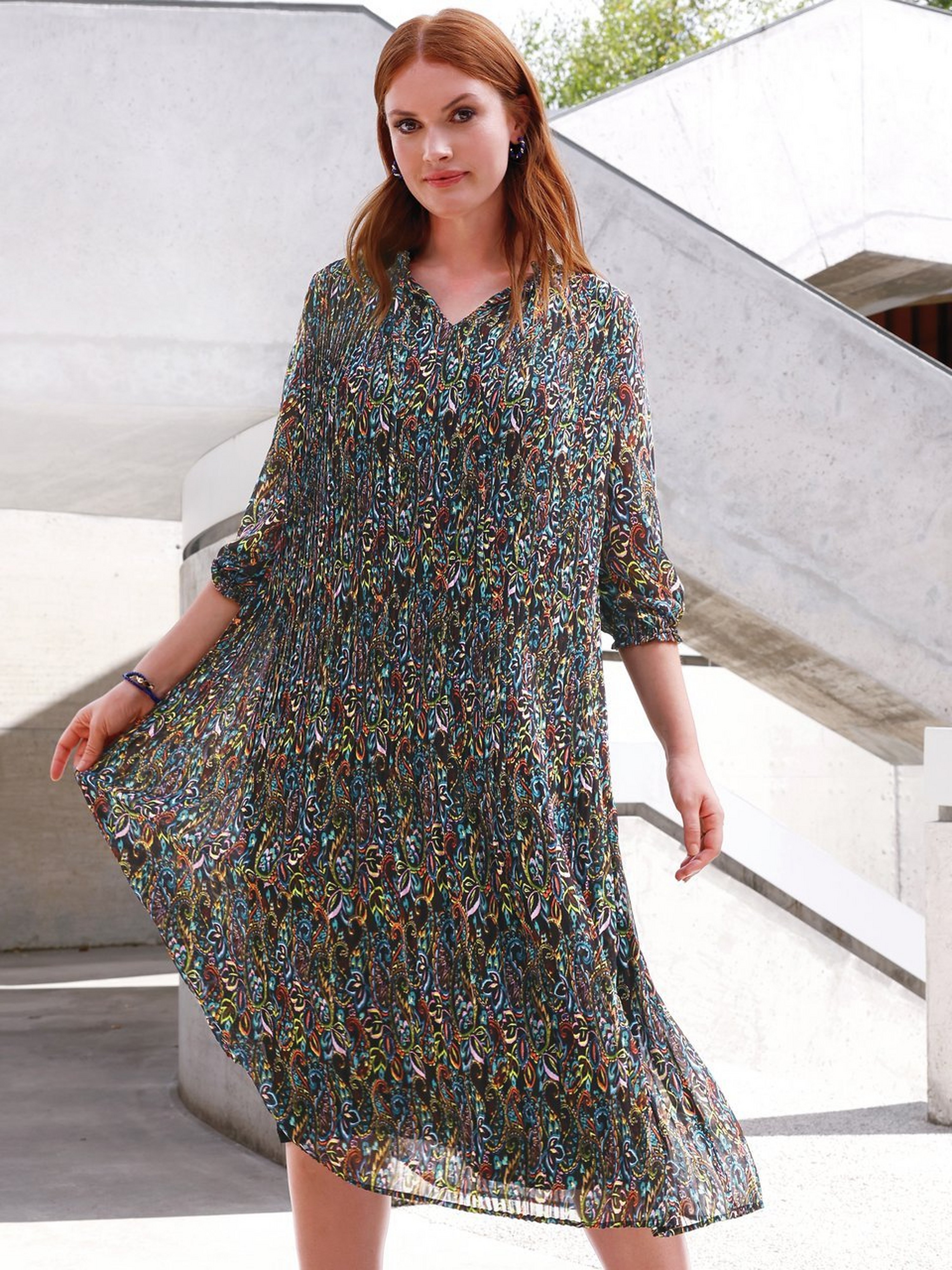 Kleid mit 3/4-Arm