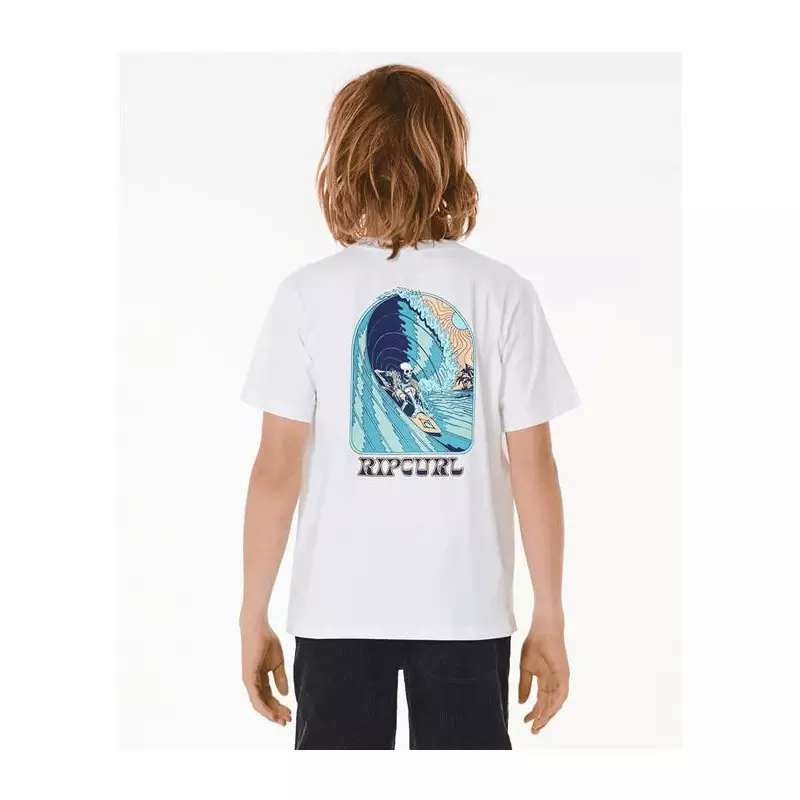 Teeshirt junior RIPCURL Shred Till Dead S/S Tee -Boy White