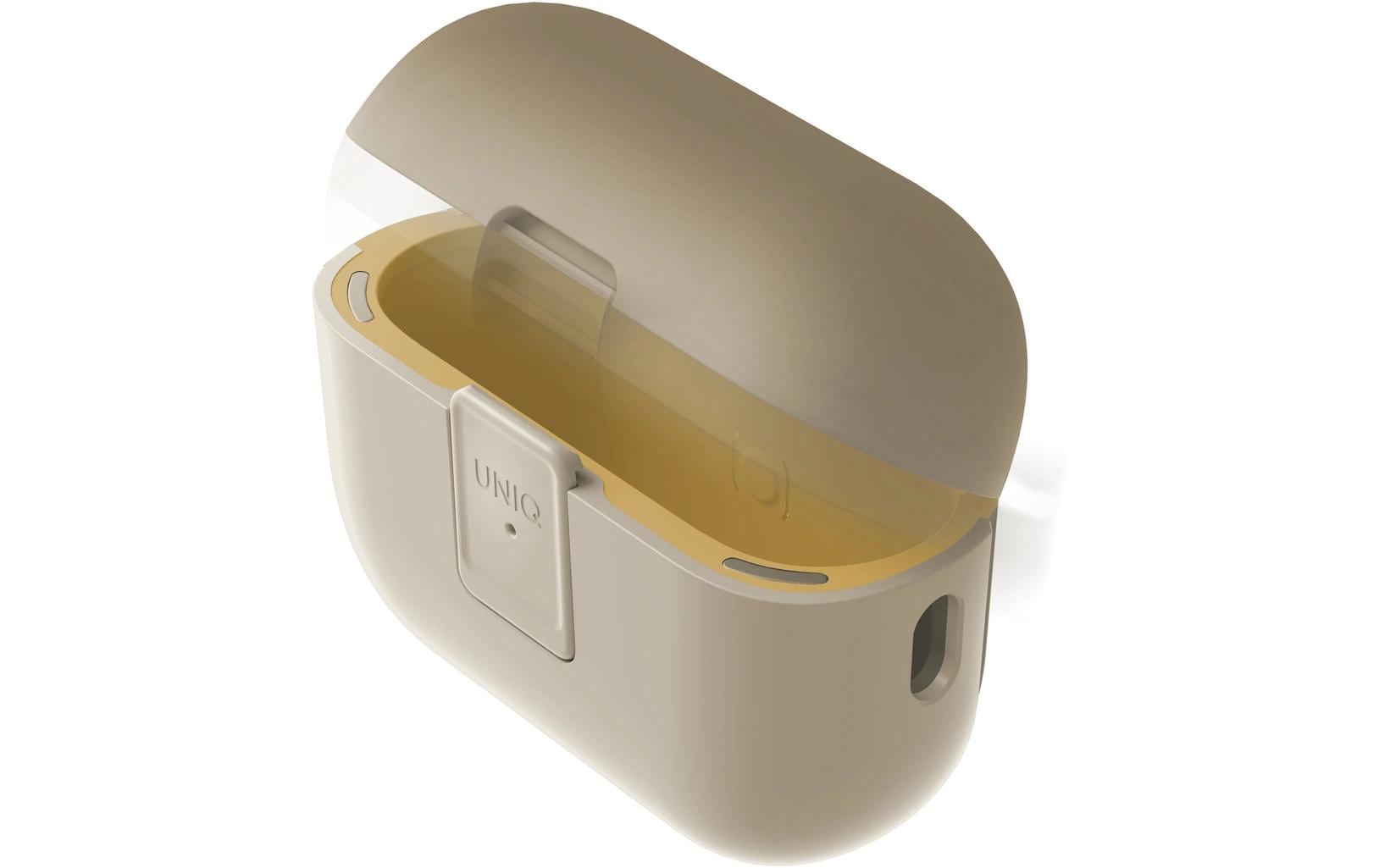 Transportcase Clyde AirPod Pro Case 2nd Generation ElfenbeinAirPodcase mit Haken zur Befestigung (2Gen)