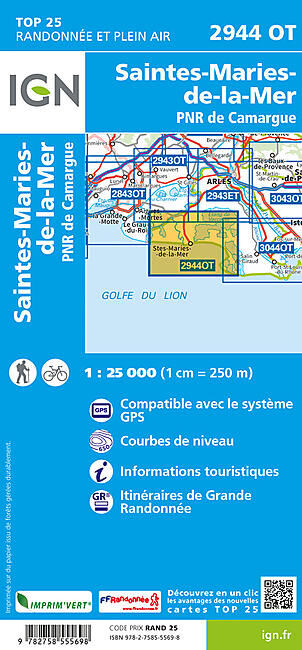 IGN - TOP25 2944OT SAINTES-MARIES-DE-LA-MER IGN