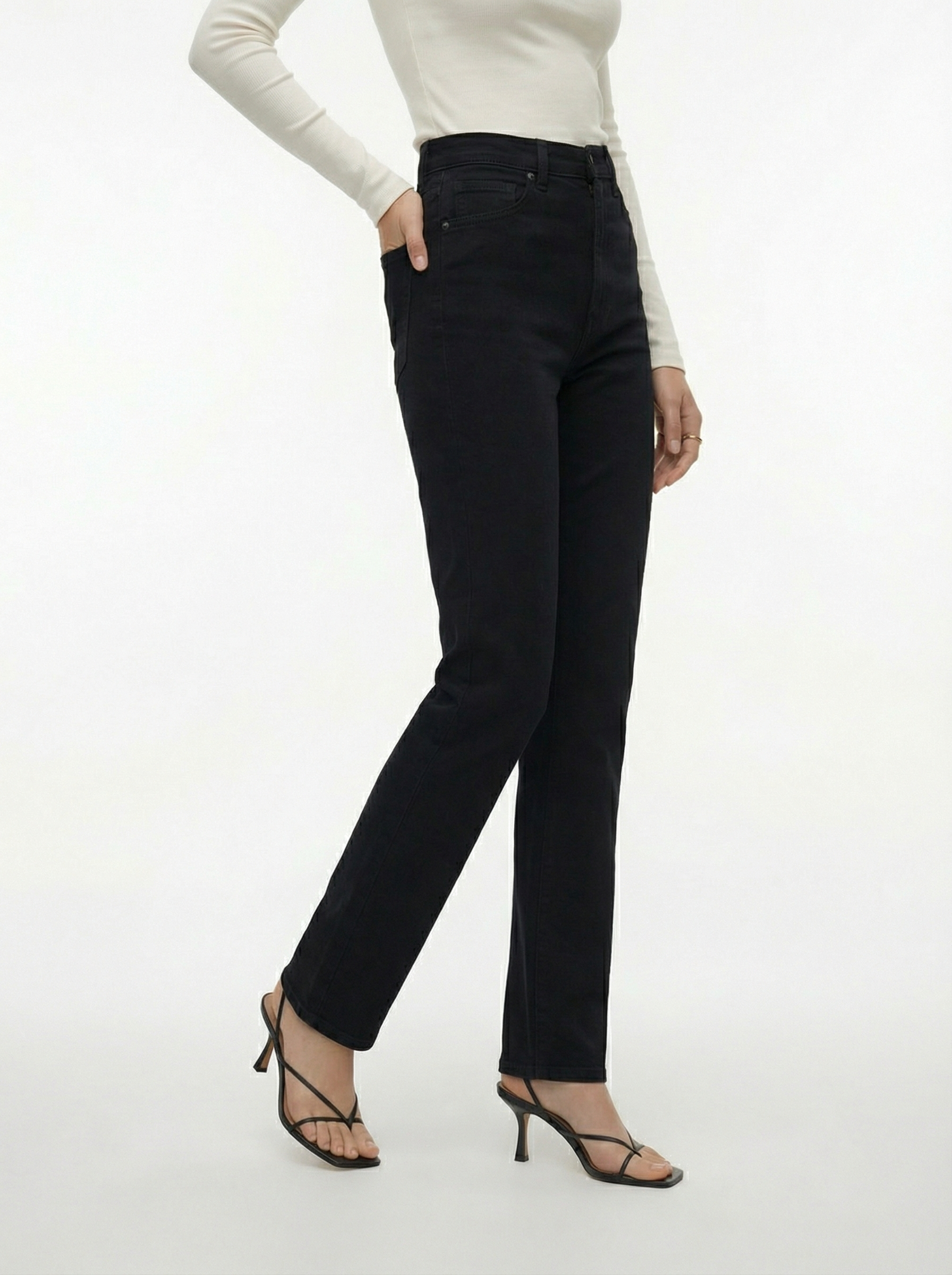 TSDREE High rise Slim straight fit Jeans