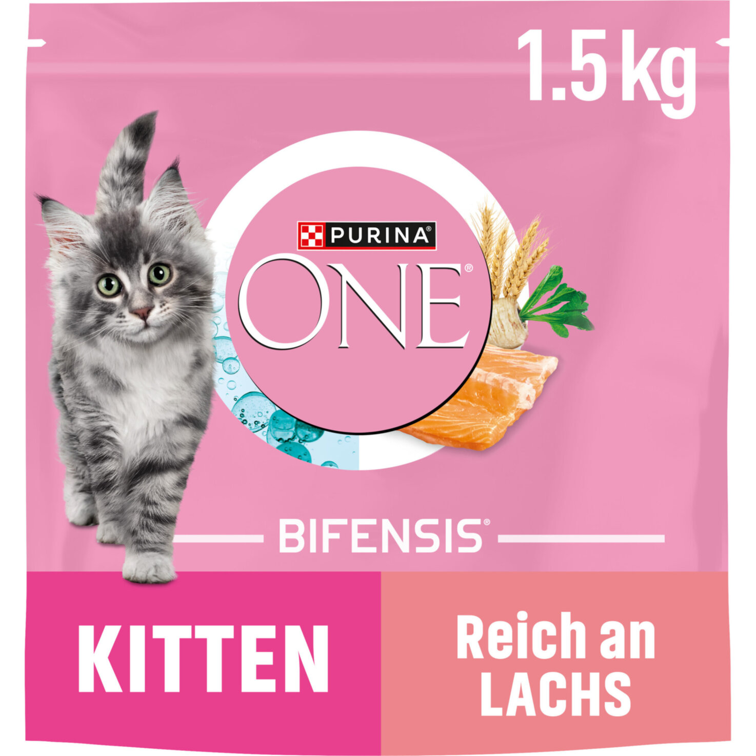 ONE Kitten Katzen Trockenfutter Lachs