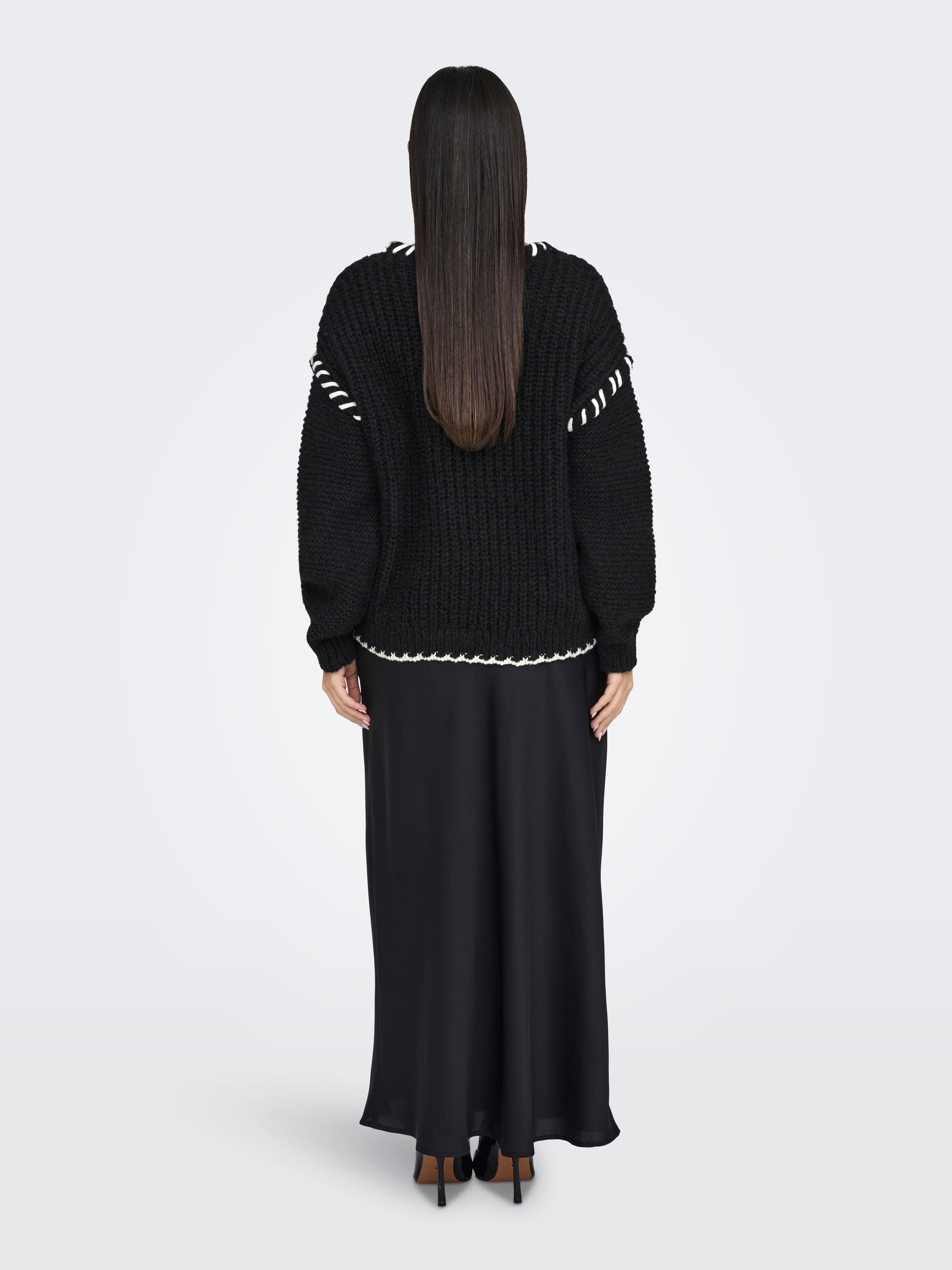 ONLCORT Strickpullover Black