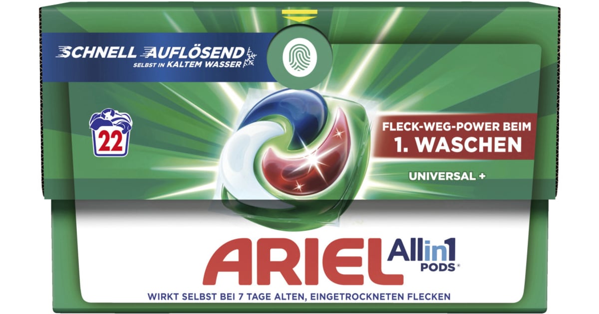 Ariel All in 1 Pods Vollwaschmittel 22 Waschgänge