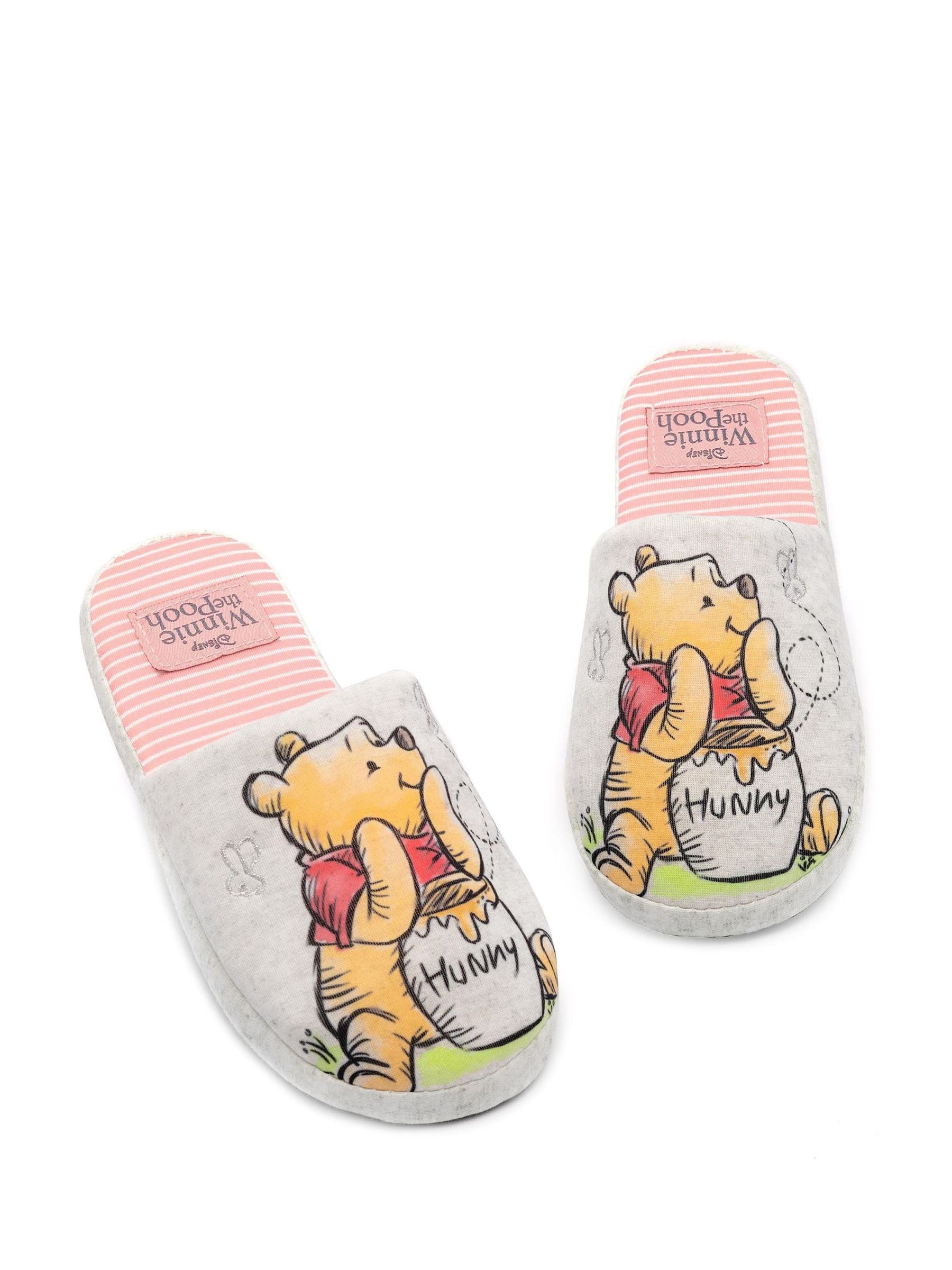 Ecru met Winnie de Pooh - Vanilla Underground Womens Winter Mule Slippers