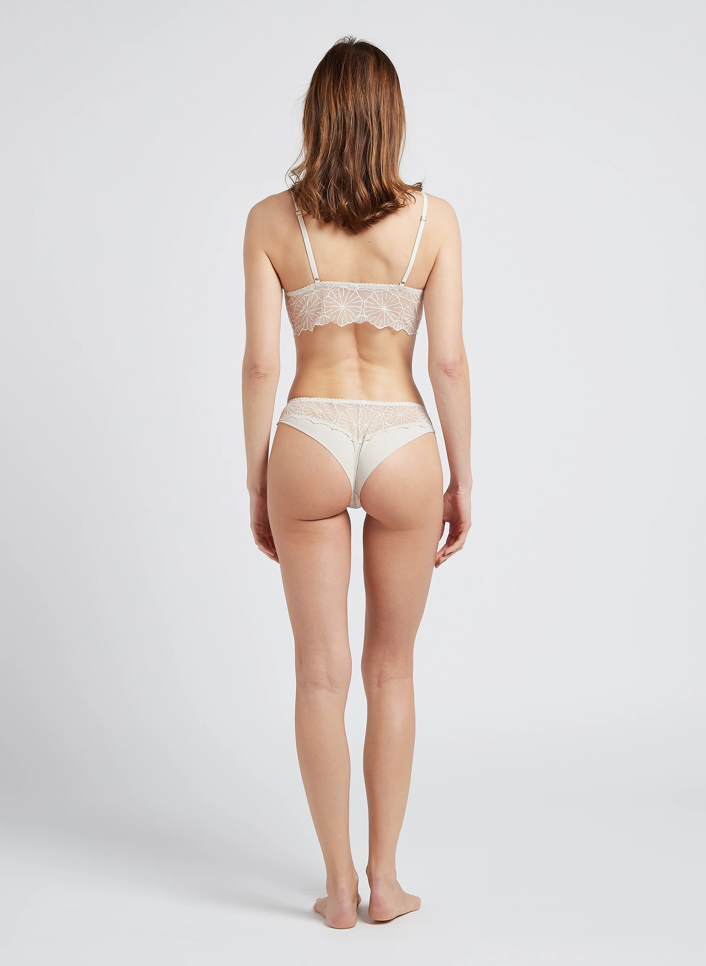 PAOLA - Soutien-gorge triangle en dentelle | Beige