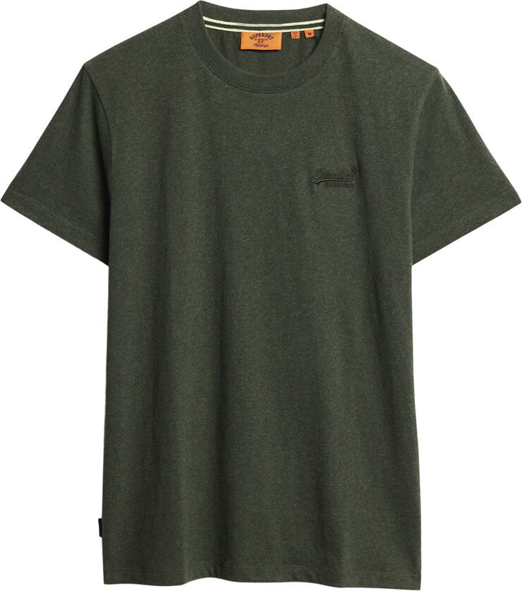 Superdry ESSENTIAL LOGO EMB TEE Deep forest green marl