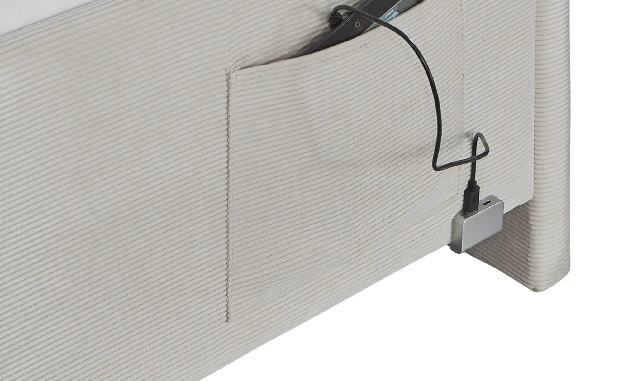 Polsterbettgestell mit USB-Anschluss Cool