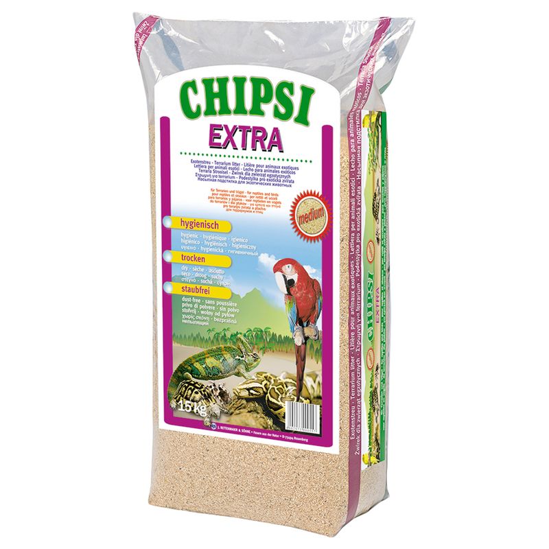 Litière en bois de hêtre Chipsi Extra pour oiseau & reptile- pas cher
