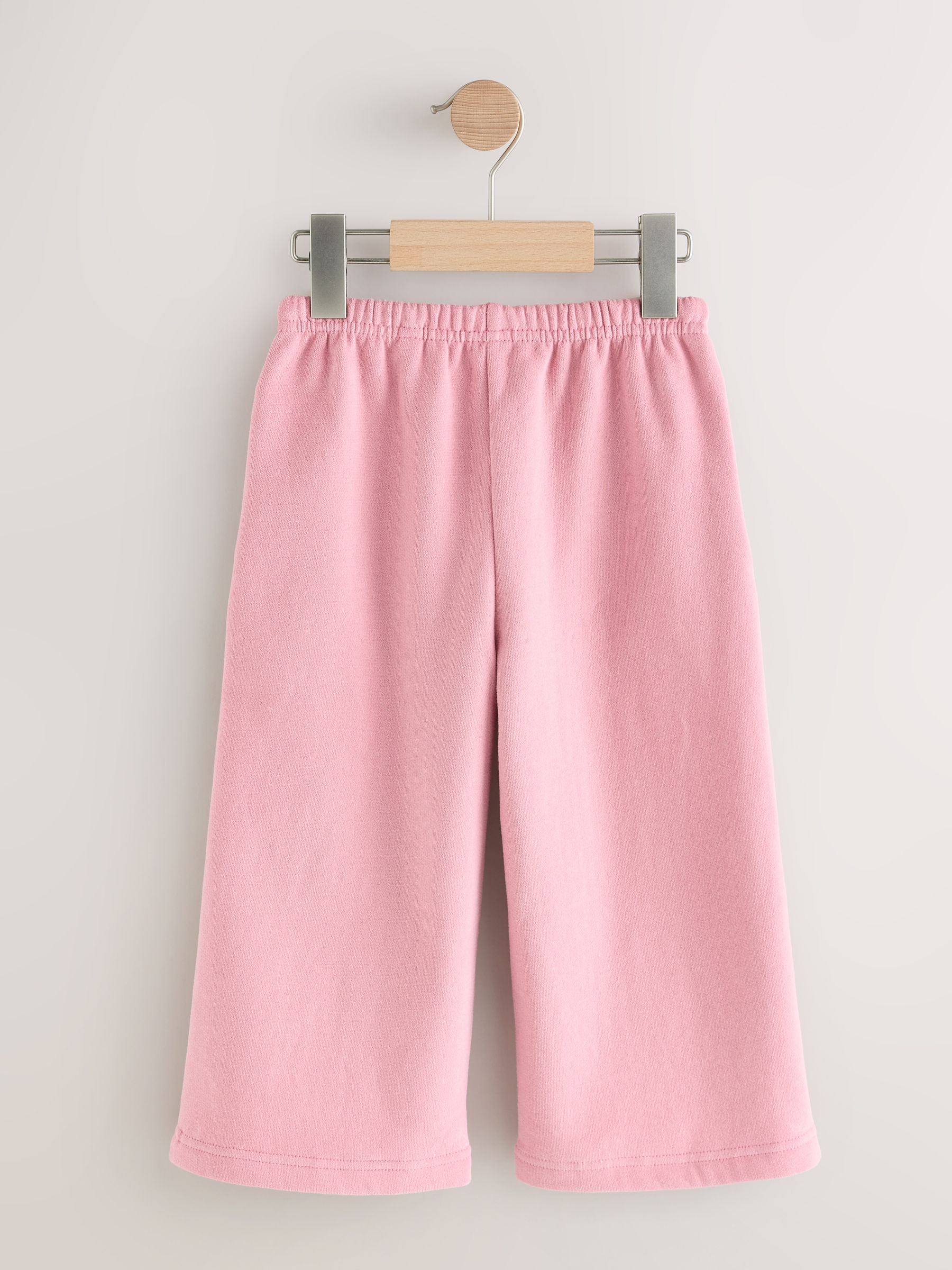 Roze/bordeauxrood/beigegrijs - Set van 3 joggingbroeken met wijde pijpen (3mnd-7jr)