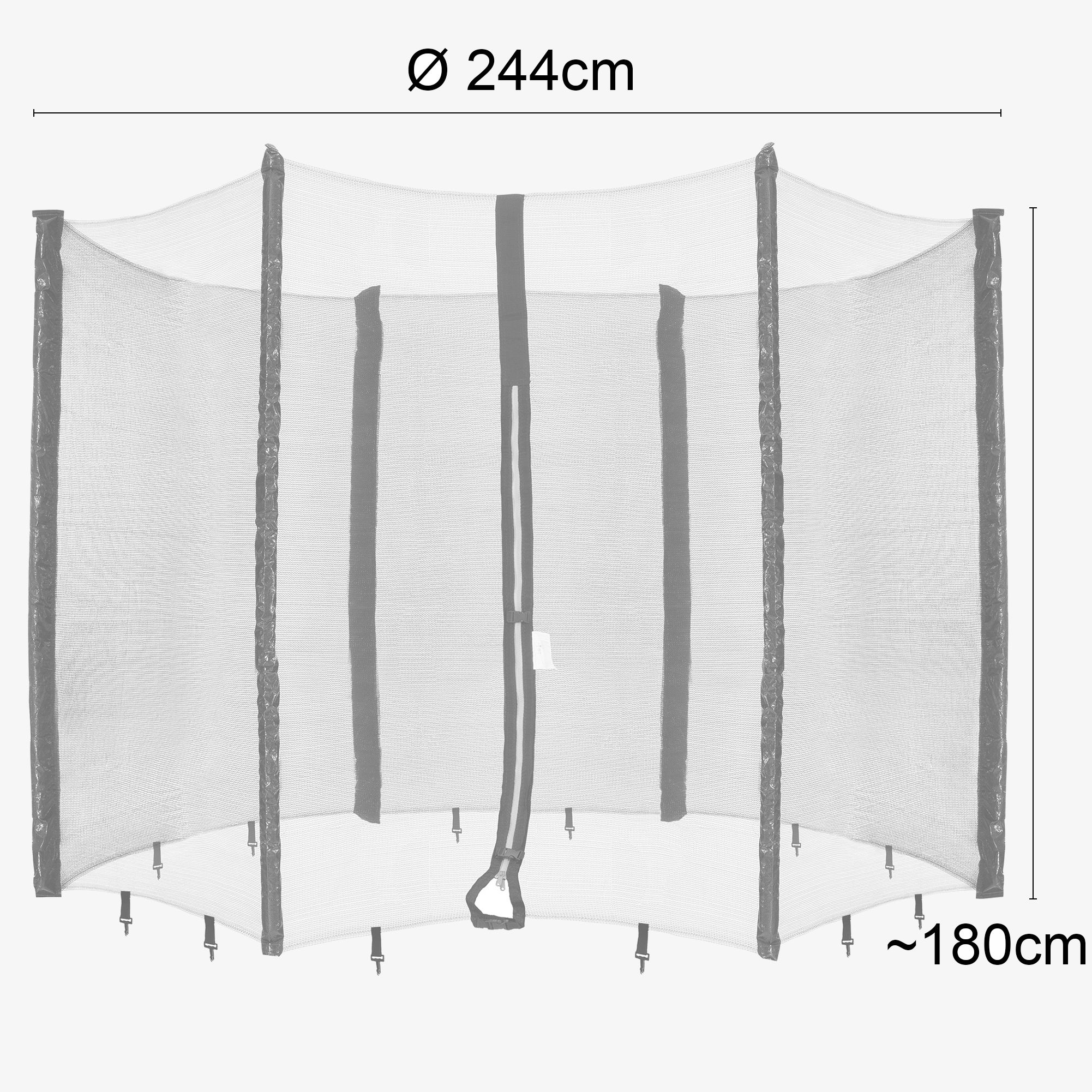 Trampolin Netz für 6 Stangen