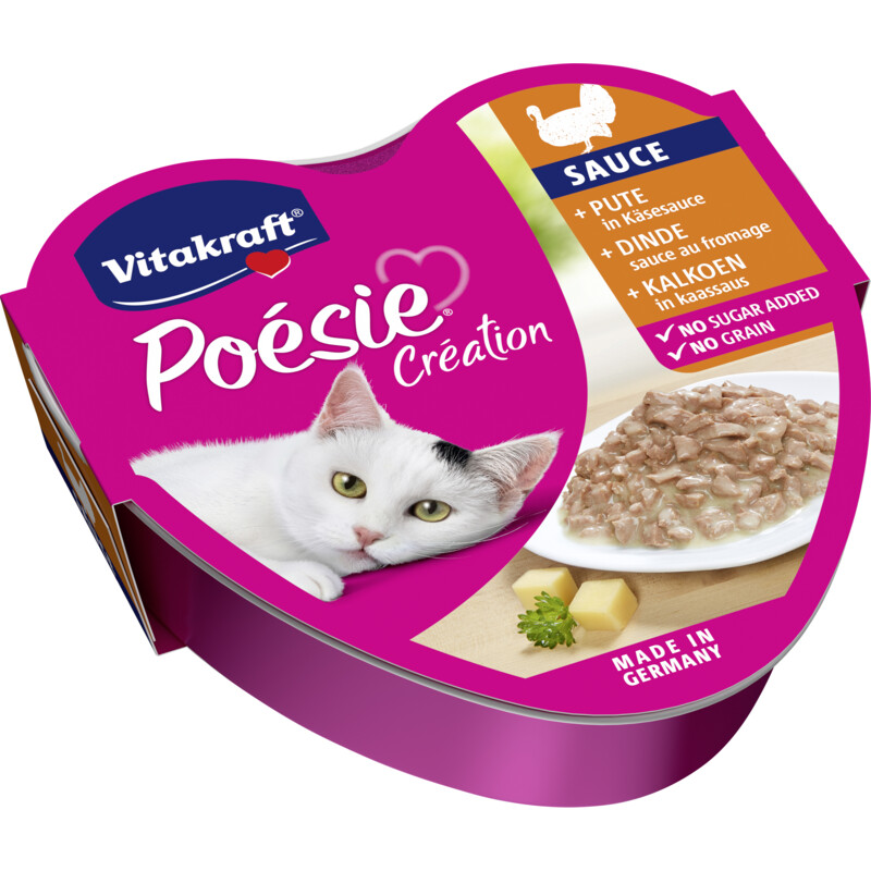 Vitakraft Poesie creation kalkoen in kaassaus