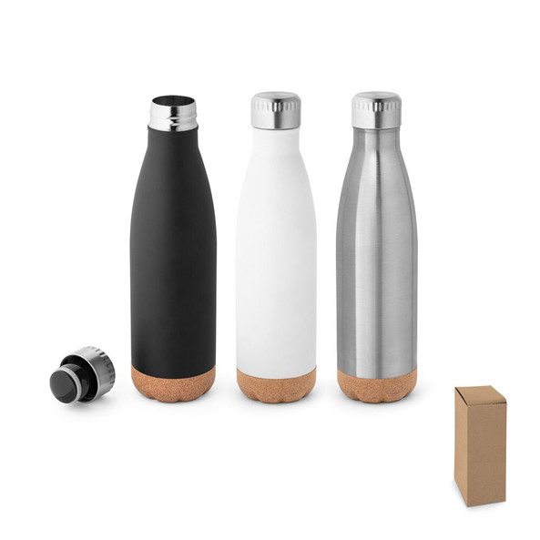hi!dea 94240 - Thermos 560mL en acier inox avec base en liège