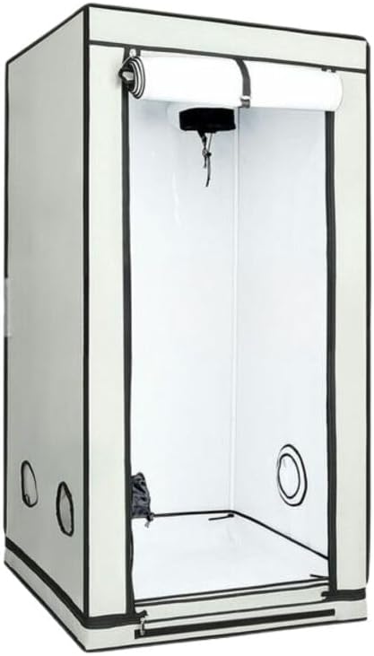 HOMEbox Ambient 80x80x180 cm - Zuchtzelt Growschrank Growzelt Zuchtbox Gewächszelt Homebox Lichtdicht Anbau Grow Indoor