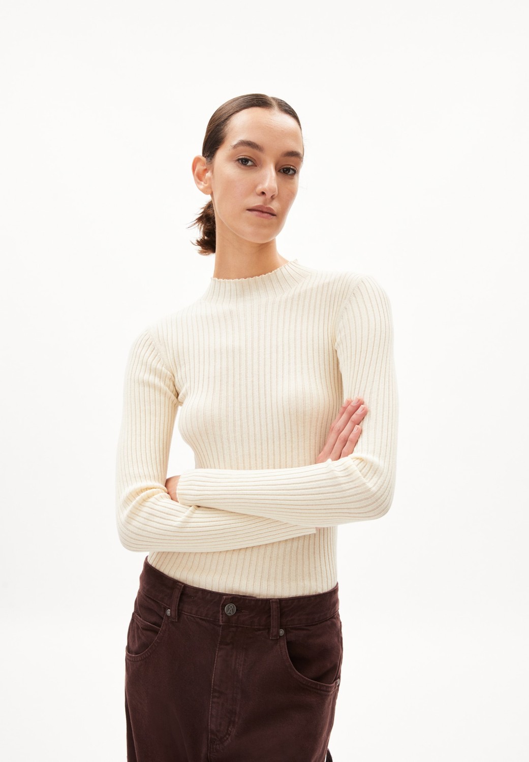 Armedangels Strickpullover Armedangels Alaania Oatmilk - Armedangels | RRREVOLVE