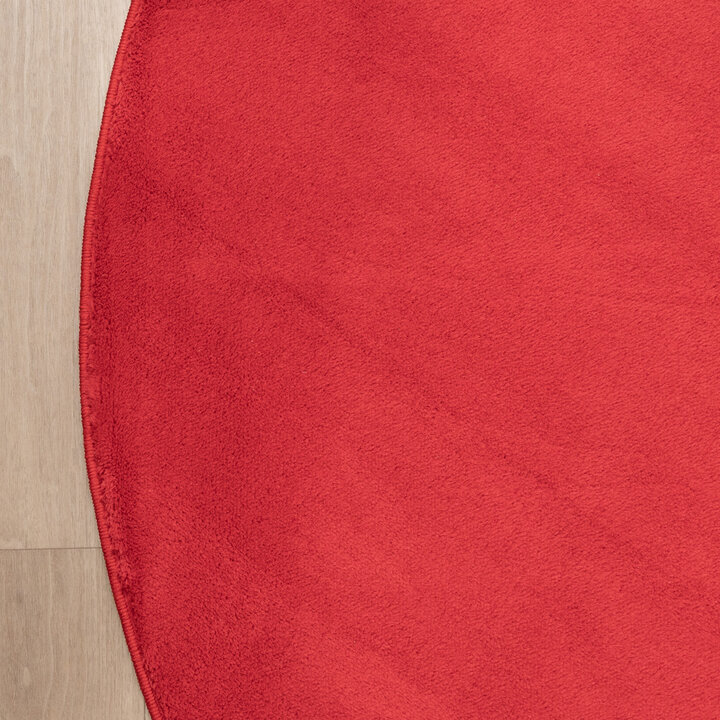 Rond wasbaar vloerkleed - Vivid Rood