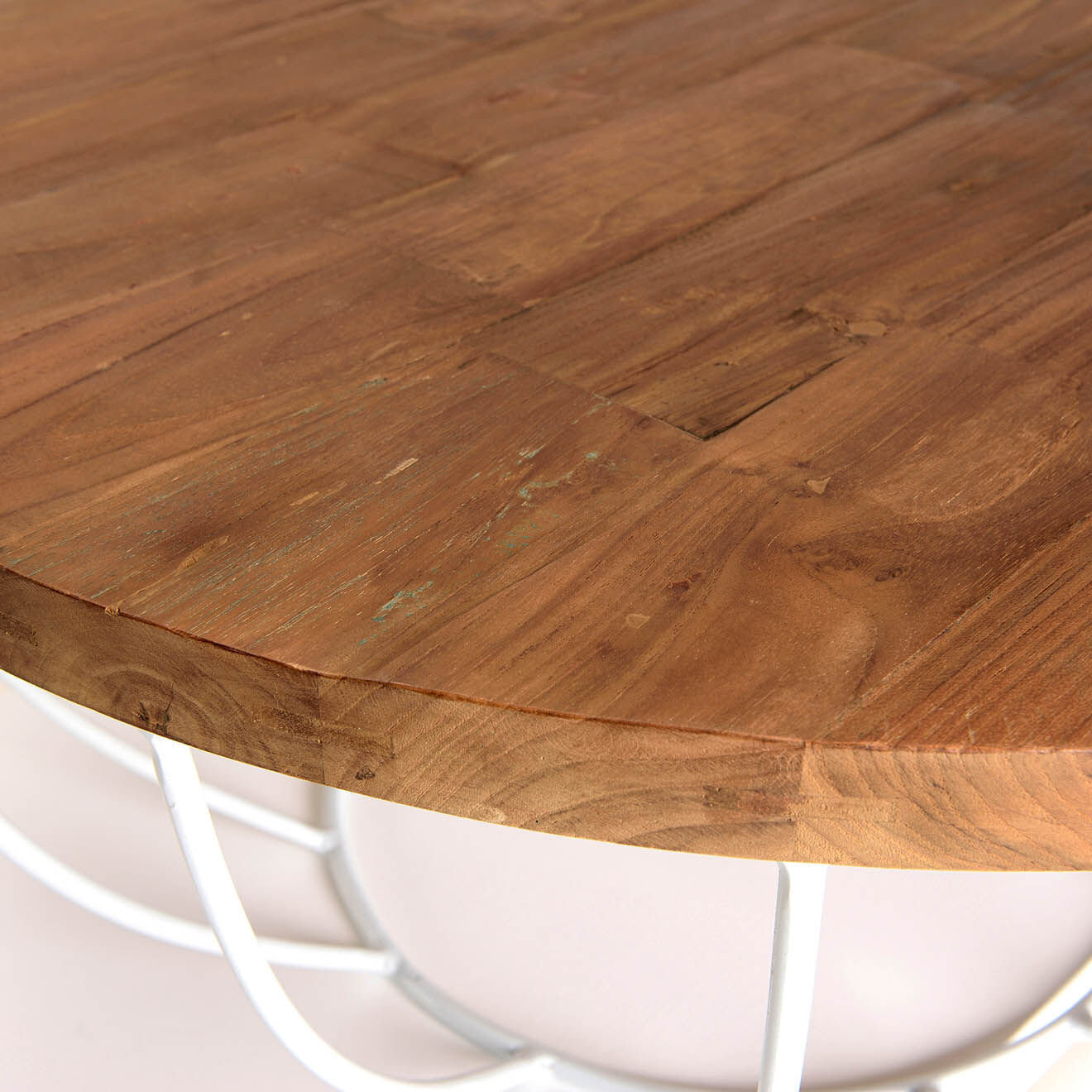 Macabane Table basse Sixtine bois naturel  - D.80xH.35 cm