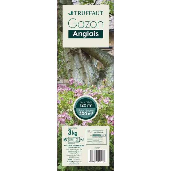 Gazon anglais 3 kg truffaut