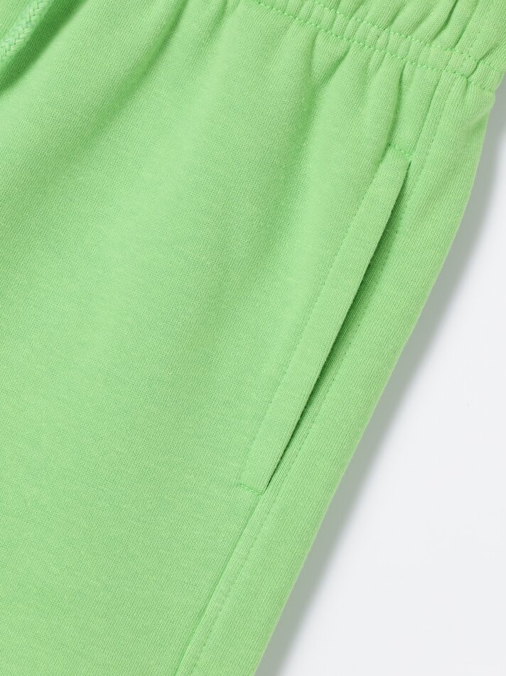 Conjunto de 2 Bermudas Básicas de Pelúcia - Azul Índigo Lavado